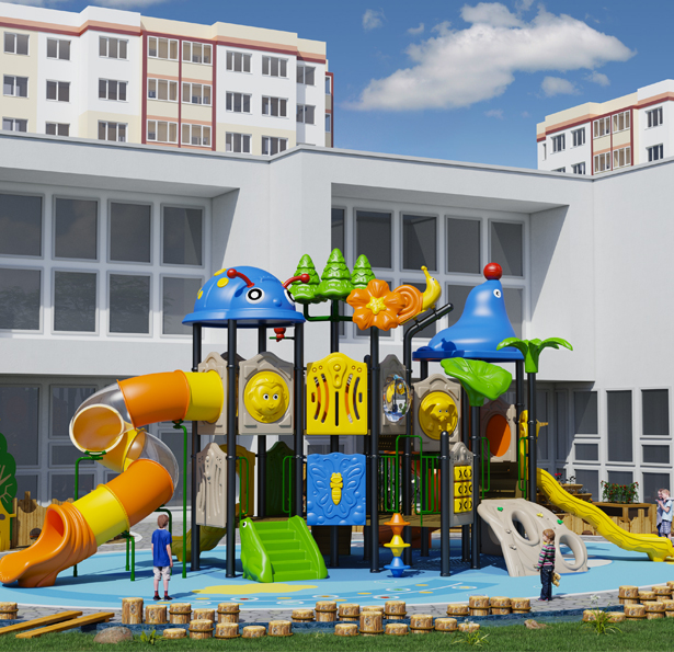 動(dòng)物主題經(jīng)典小博士兒童組合滑梯